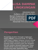 ANALISA DAMPAK LINGKUNGAN