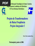 Projeto Transformadores Baixa Frequencia