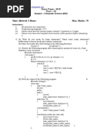 CBSE Class XII Guess Paper Computer Science-1