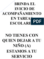 Se Brinda El Servicio de Acompañamiento en Tareas Escolares