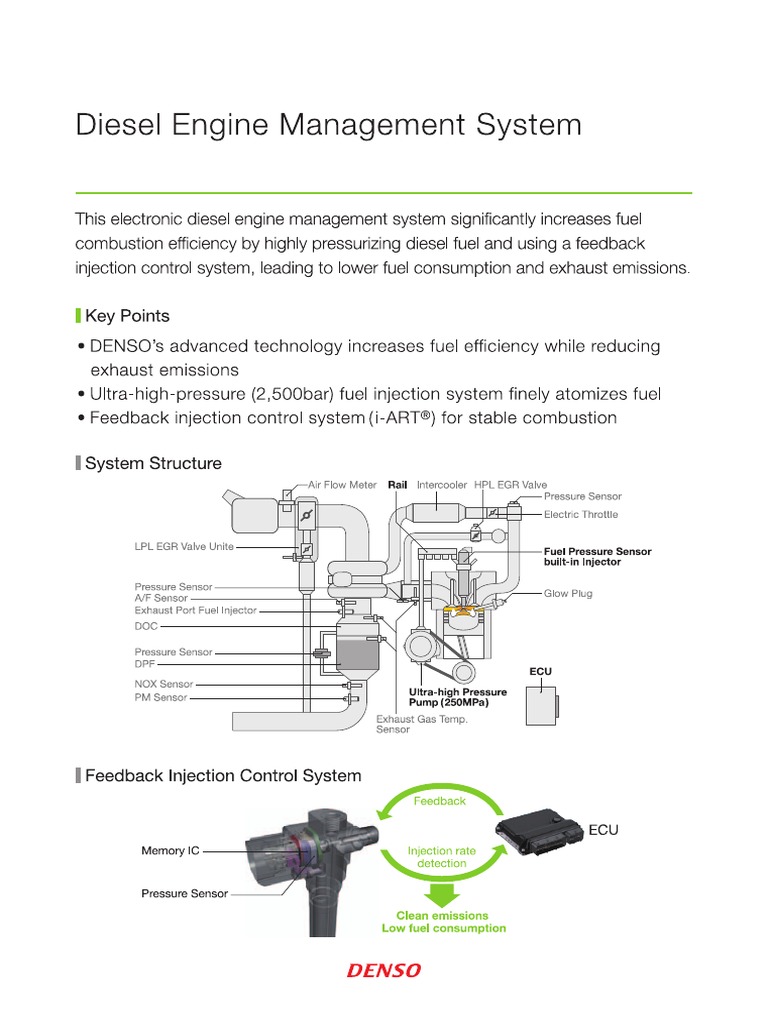 DENSO Diesel Engine Management System | PDF | Throttle | Diesel Engine