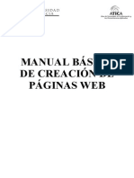 MANUAL BÁSICO DE CREACIÓN DE PÁGINAS WEB