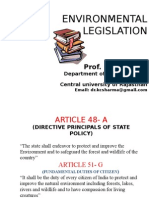 Environmental Legislation: Prof. K.C.Sharma