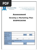 Download Assessment - Develop a Marketing Plan BSBMKG609A by hemant pandit SN266612564 doc pdf
