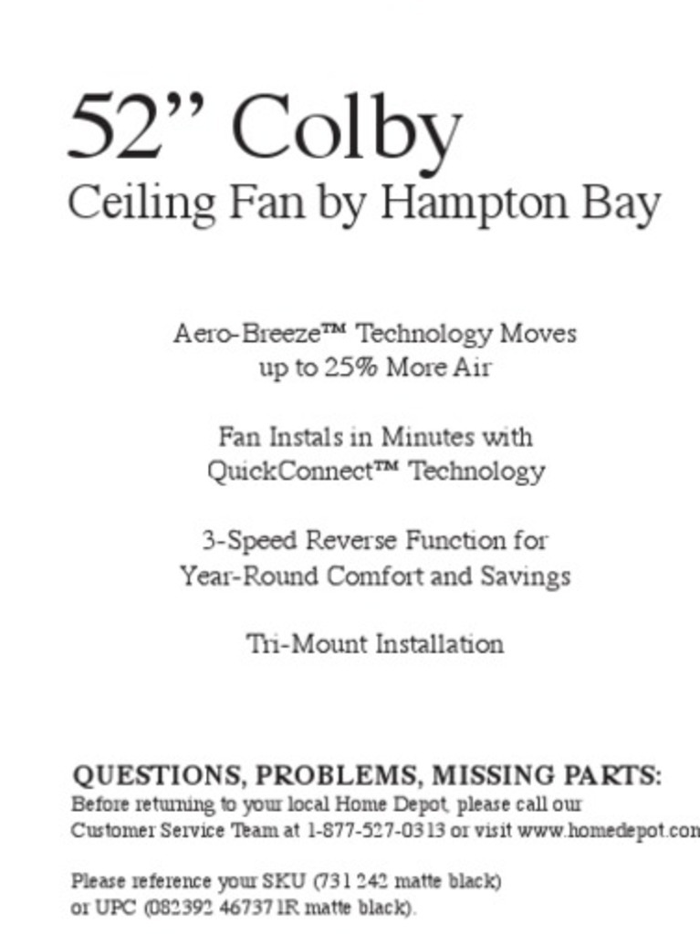 Hampton Bay Colby Ceiling Fan Model Ef200Da-52 3 Speed Fan Switch Wiring Diagram from imgv2-2-f.scribdassets.com