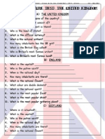 United Kingdom Cultural Quiz