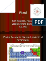 Fierul Prezentare Power Point