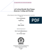 Transcritical Carbon Dioxide Based Heat Pumps for Simultaneous Cooling and Heating Applications