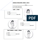 Ujian Bahasa Inggeris (Mac) 2015