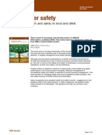 Occupational Health and Safety in Food and Drink Manufacture