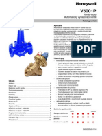 V5001P Kombi-Auto Automatický Vyvažovací Ventil Katalogový List