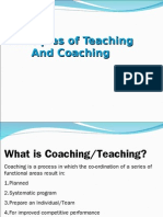 Principles of Teaching and Coaching