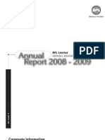 Annual Report For 2007-08 BPL