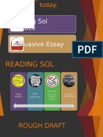 Reading Sol Practice Persuasive Essay
