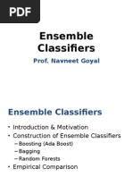 Ensemble Classifiers