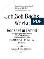 Bach, J.S., Violin Concerto, BWV 1052r, Rietz, 1.allegro