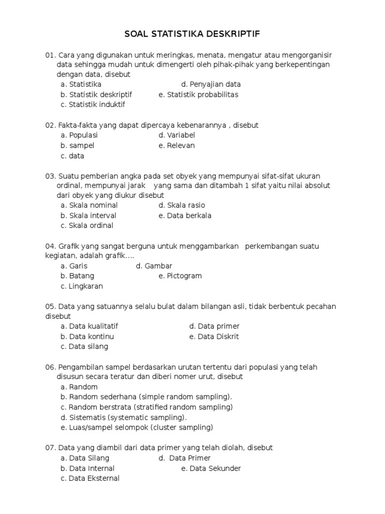 Soal Statistik