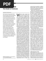 Iran and The US: Too Early To Celebrate