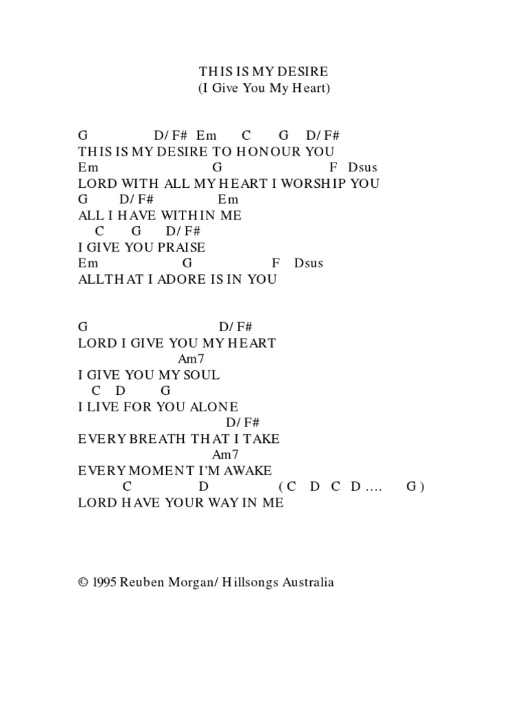 This Is My Desire | PDF
