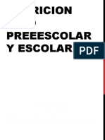 NUTRICION NIÑO Preeescolar y Escolar