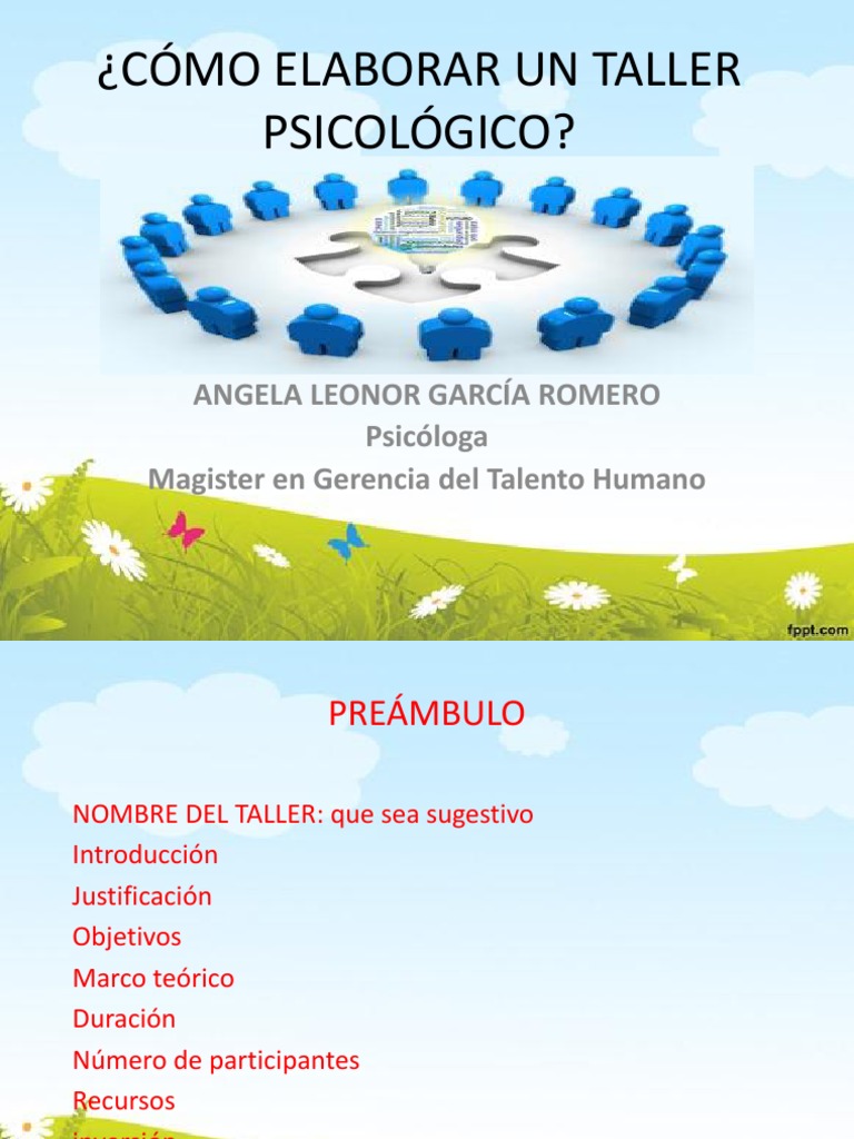 Cómo Crear un Taller Psicológico | PDF | Crecimiento personal y ...