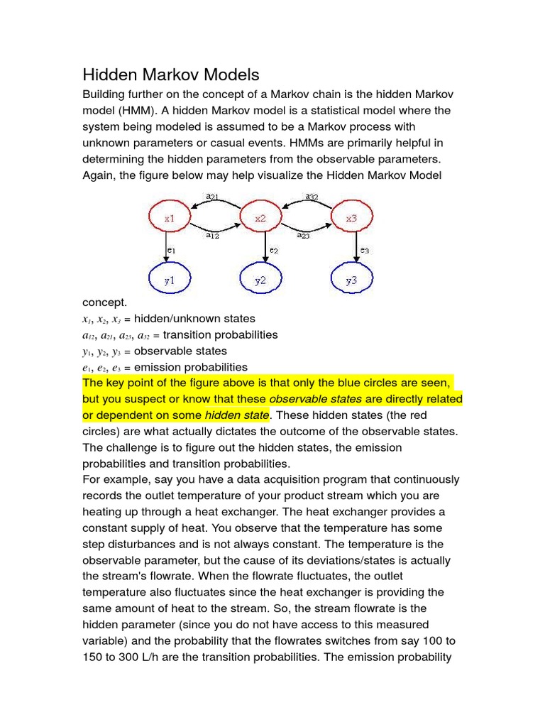 Hidden Markov Models | Download Free PDF | Applied Mathematics ...