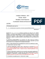 AD2 Gestão Financeira 2012 2 GABARITO