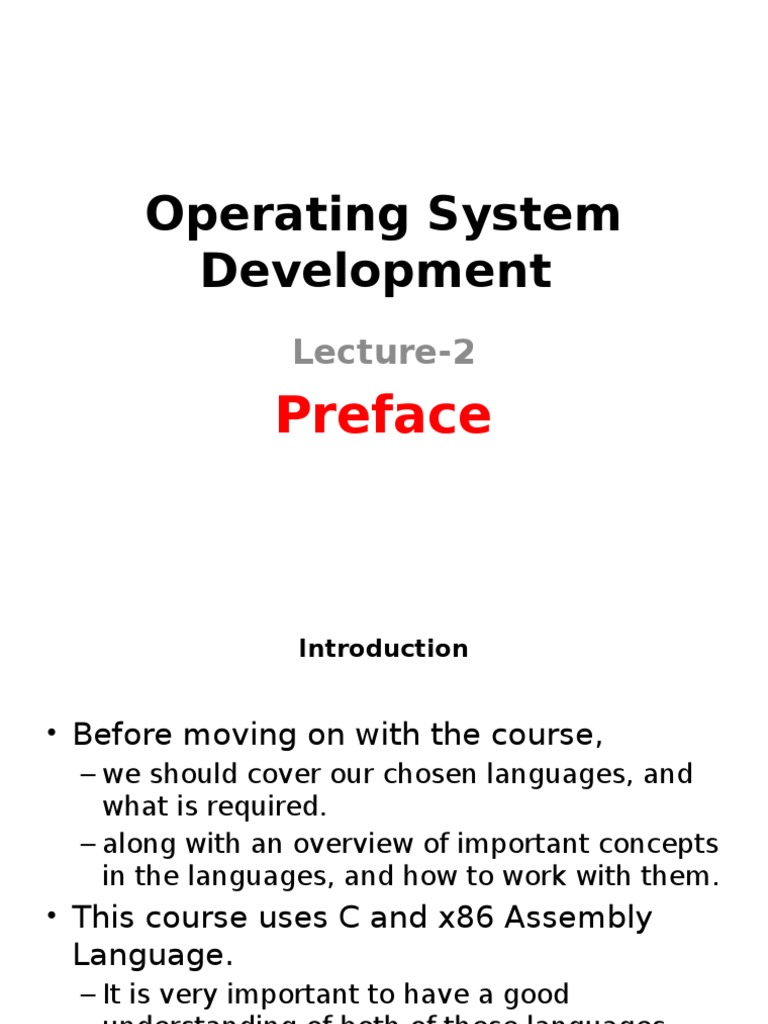 Operating System Development | PDF | Pointer (Computer Programming ...