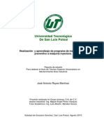 Realización y Aprendizaje de Programa de Mantenimiento Preventivoa Máquina Inyectora PDF