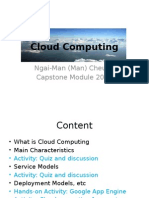 Cloud Computing: Ngai-Man (Man) Cheung Capstone Module 2015