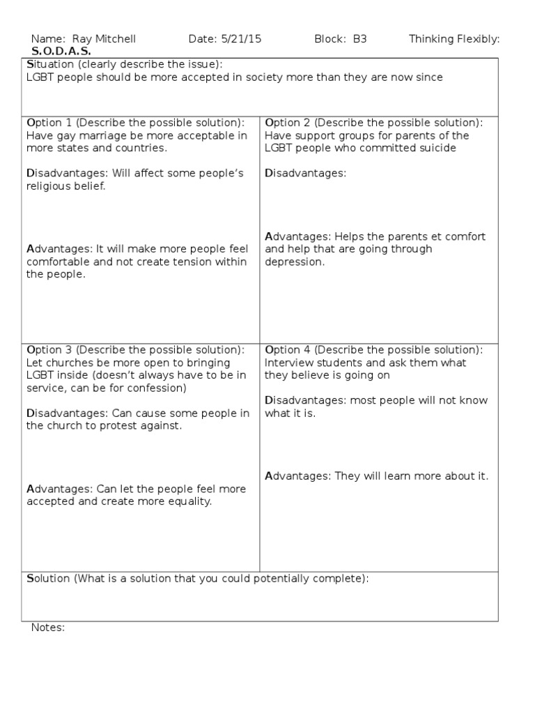 Sodasworksheet | PDF | Wellness
