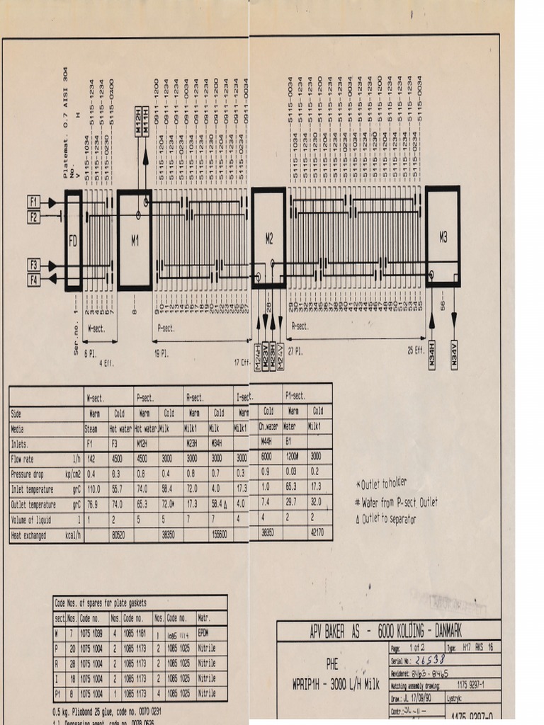 H-17 Heat Exchanger Drawing