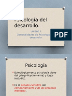 Psicologia Del Desarrollo, 1 Unidad