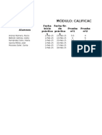 Modulo Calificaciones