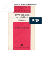 Gutierre Üz, Alicia - Pierre Bourdieu. Las Practicas Sociales PDF