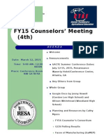 Agenda Fourth Counselors Meeting 03 12 15
