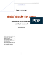 Juan Gelman Debí Decir Te Amo