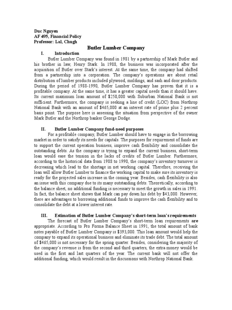 Butler And Robideaus Trial Analysis