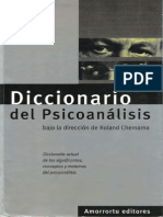Diccionario Del Psicoanálisis [Roland Chemama]