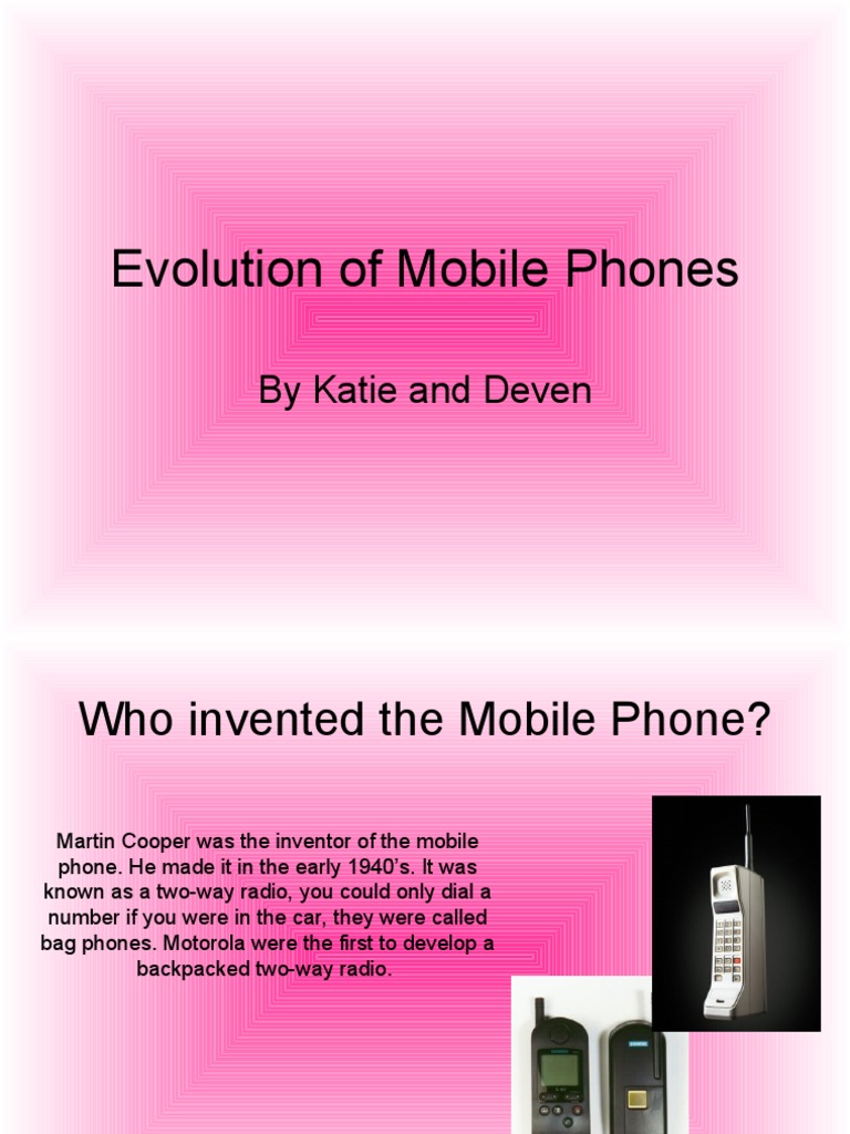 Evolution of Mobile Phones | PDF | Computers