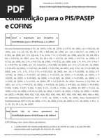 Contribuição Para o PIS_PASEP e COFINS