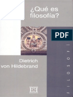 Dietrich Von Hildebrand - Que Es Filosofia PDF