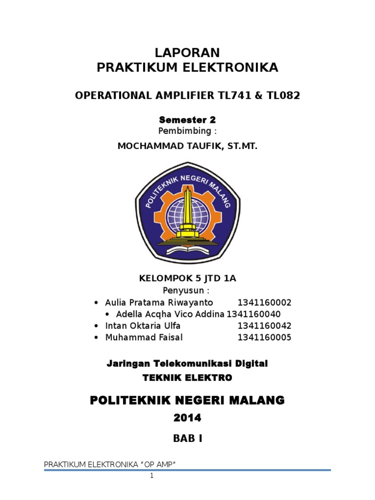 Laporan Praktikum Op Amp - Riset