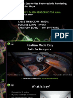 GTC Express Easy To Use Photorealistic Rendering With Iray For Maya Webinar