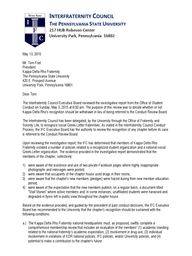 Letter Of Decision
