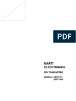 Manual de Servicio SRPT 30 and SRPT 40A RPU Transmitters Manual