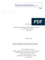 O Ensino Do Projeto Urbano - Aplicação de Métodos Da Psicologia Ambiental e Da Morfologia Urbana Na Leitura e Análise Do Espa