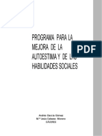 Programa de Habilidades Sociales y Autoestima