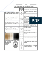 8 Harry Potter (Ratios, Proportion, Rate)