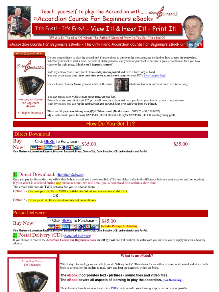 Accordion Lessons Accordion Tutor Accordion Tuition PDF Zip